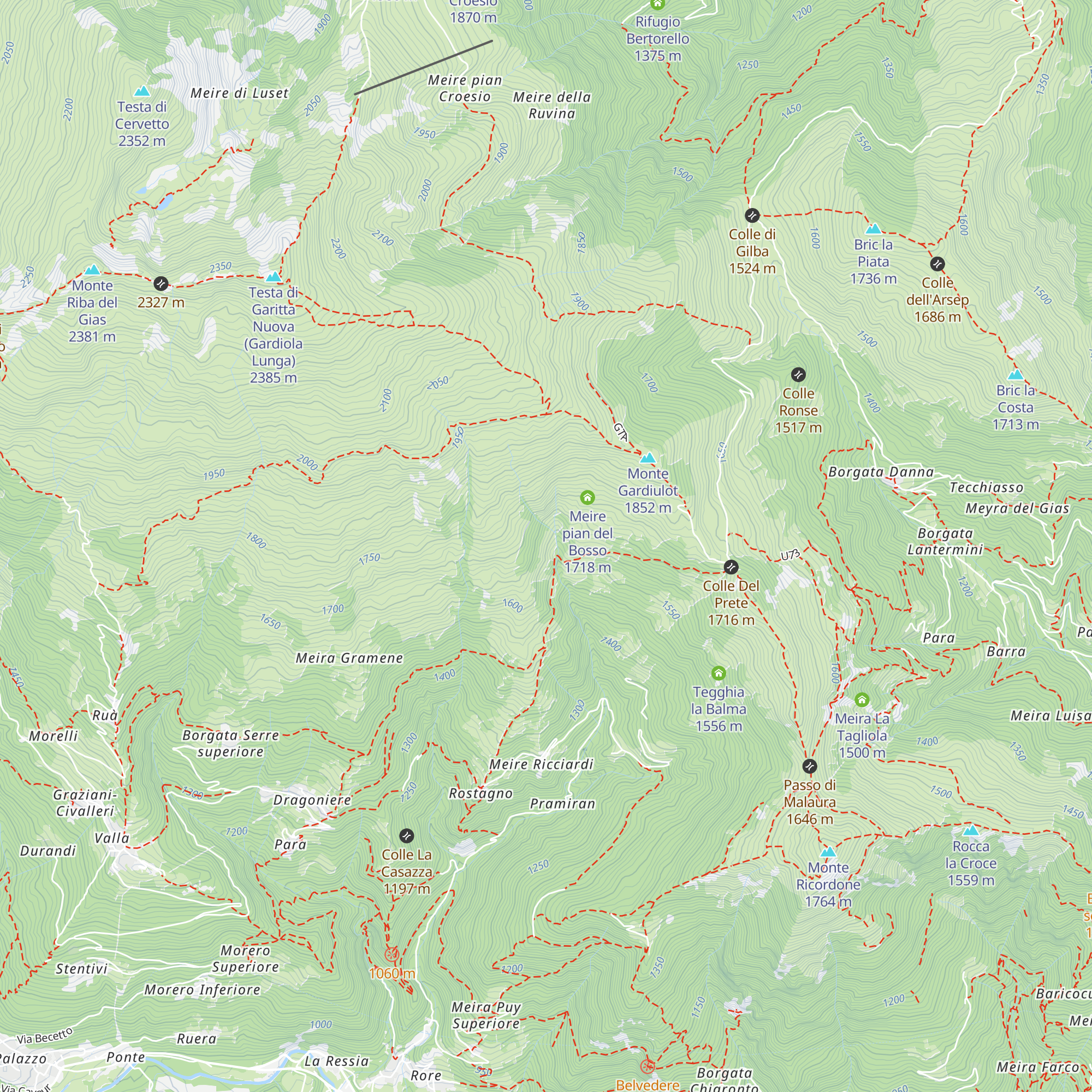 Grange Careton map