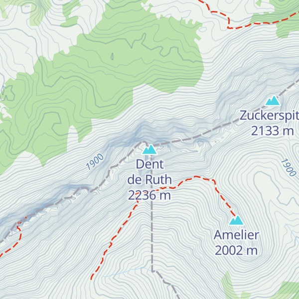 Map of Dent de Ruth
