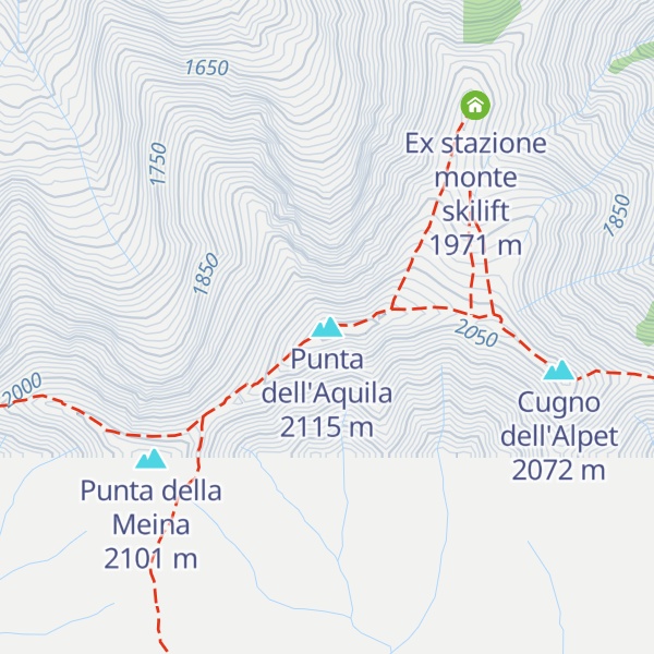 Map of Punta dell'Aquila