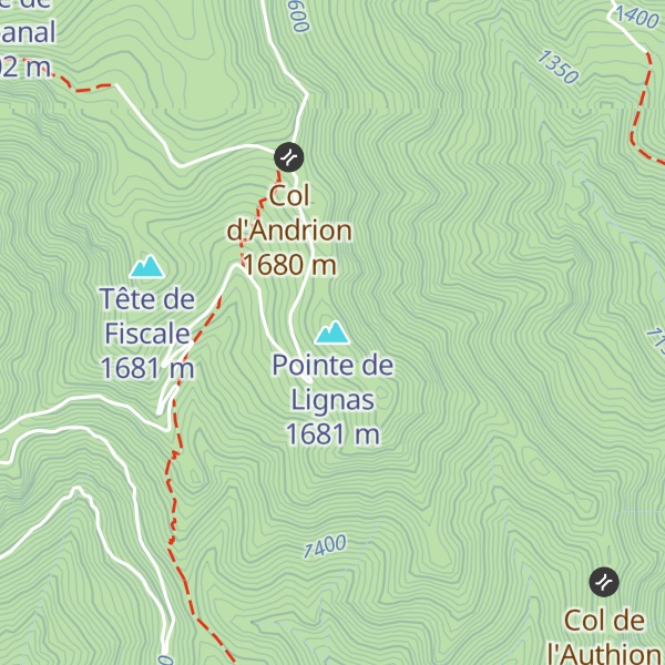 Map of Pointe de Lignas