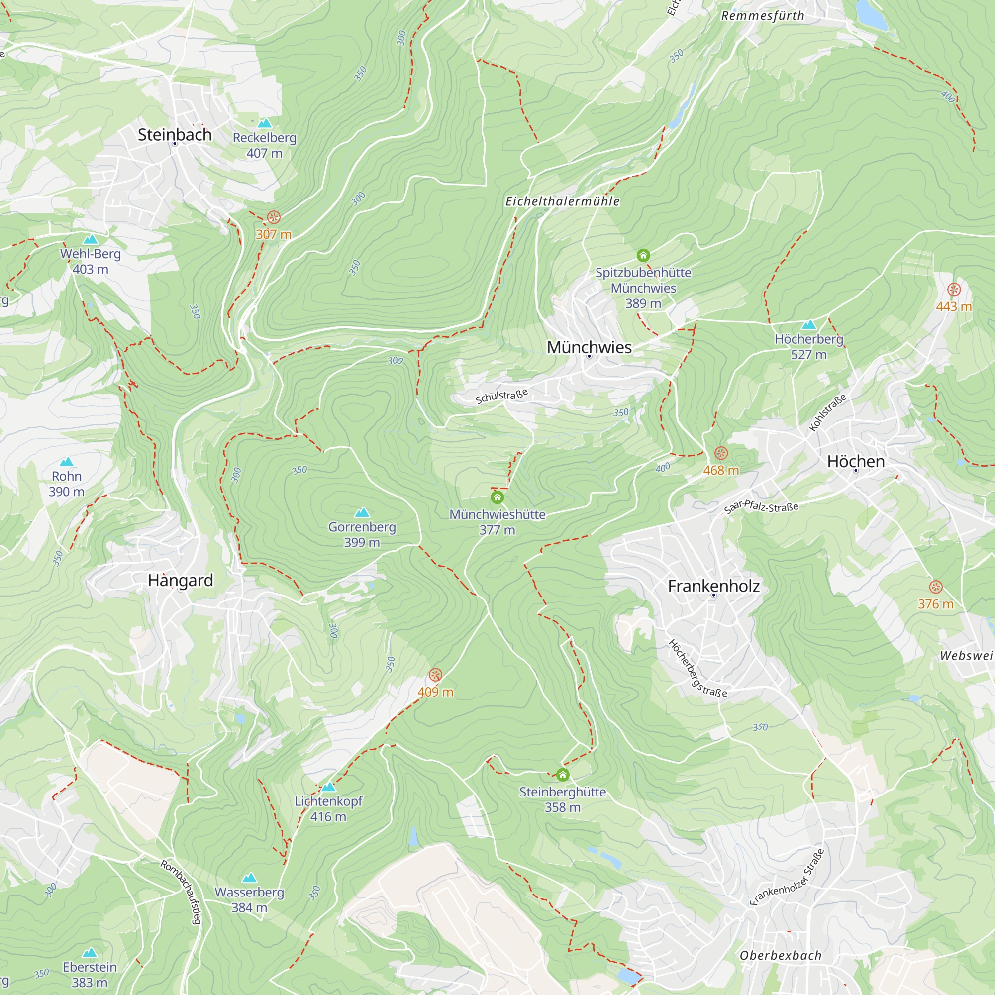 Münchwieshütte map