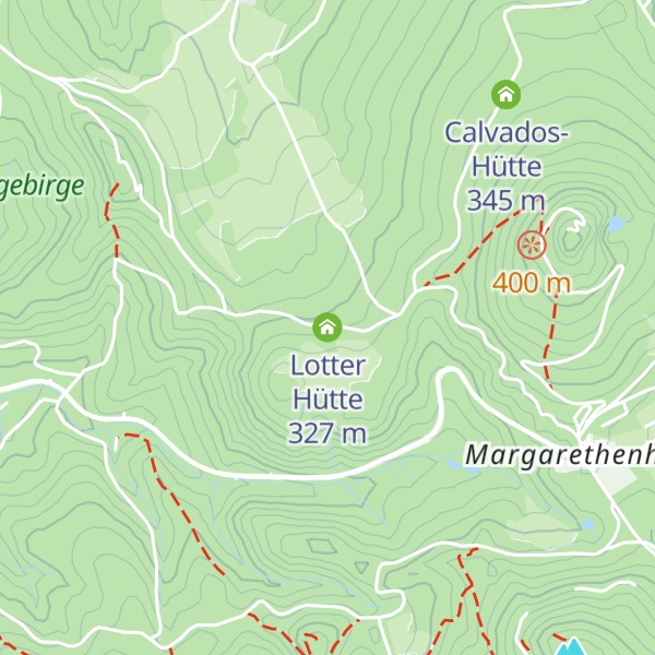 Map of Lotter Hütte