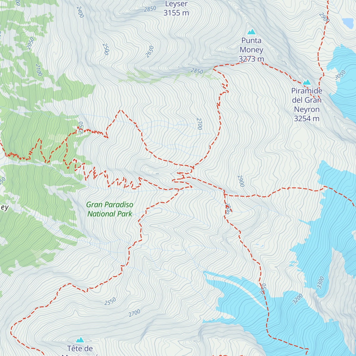 Rifugio Federico Chabod map