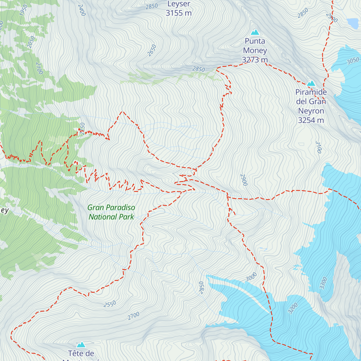 Rifugio Federico Chabod map