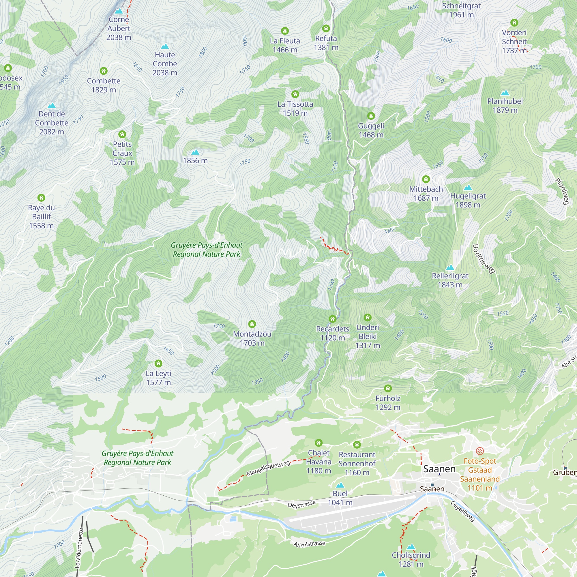 Les Pingaires map