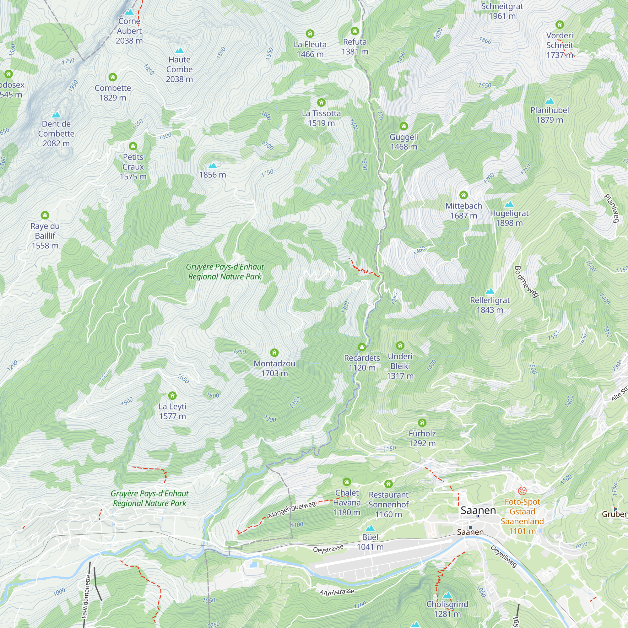 Les Pingaires map
