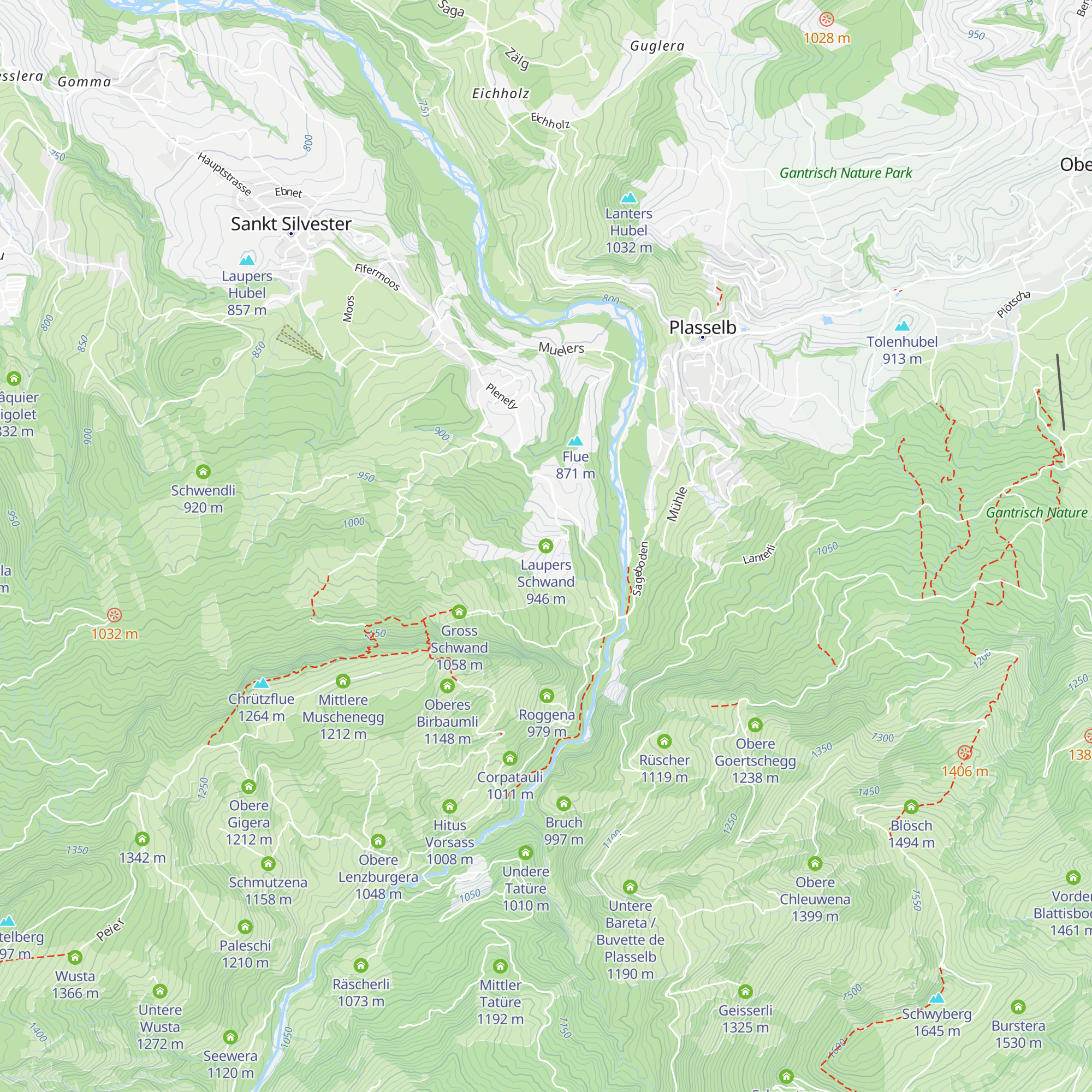 Laupers Schwand map