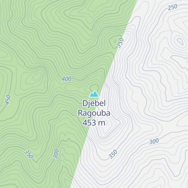 Map of Djebel Ragouba
