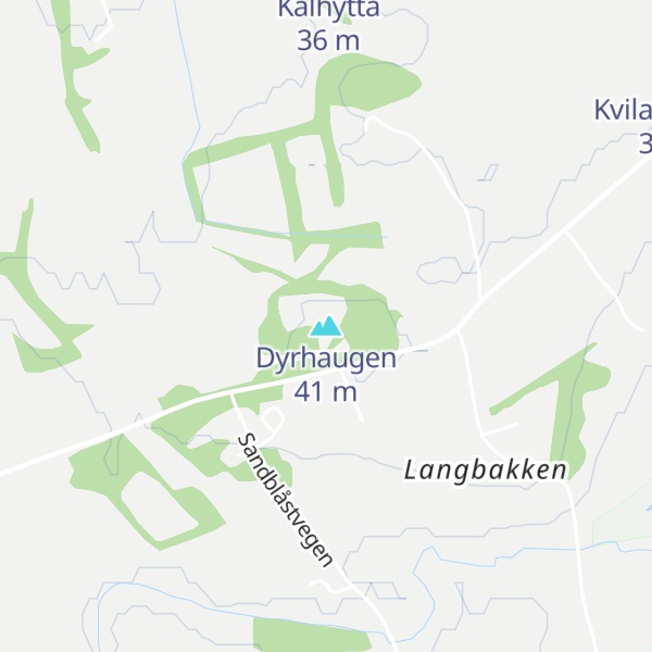 Map of Dyrhaugen