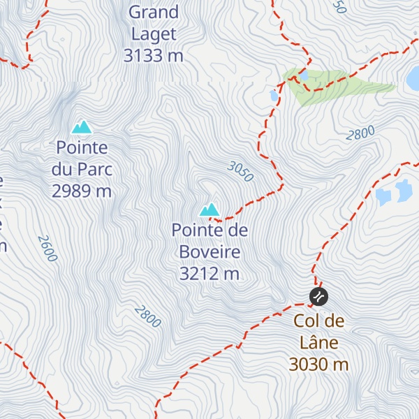 Map of Pointe de Boveire