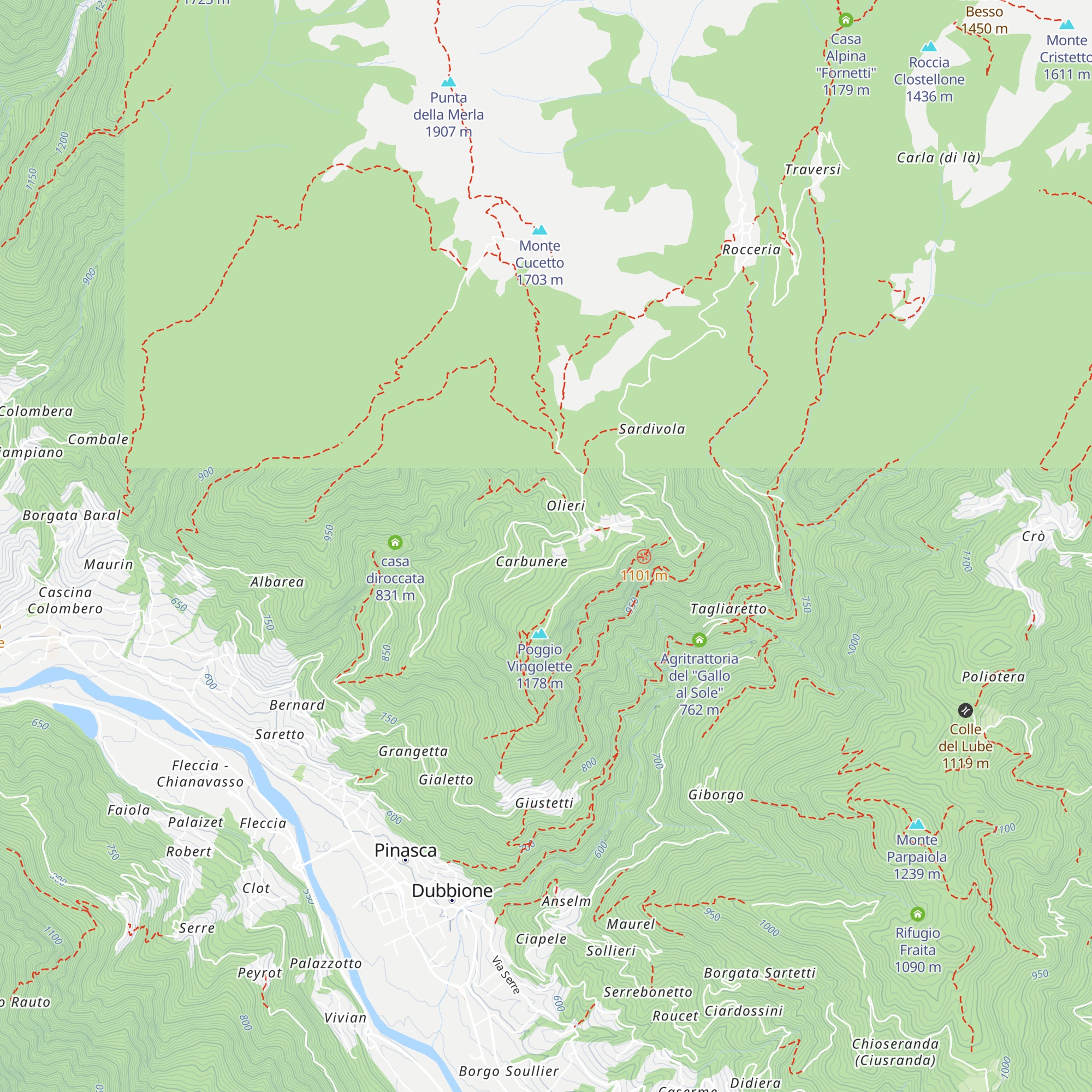 Bella Baita Italian AlpsRetreat map