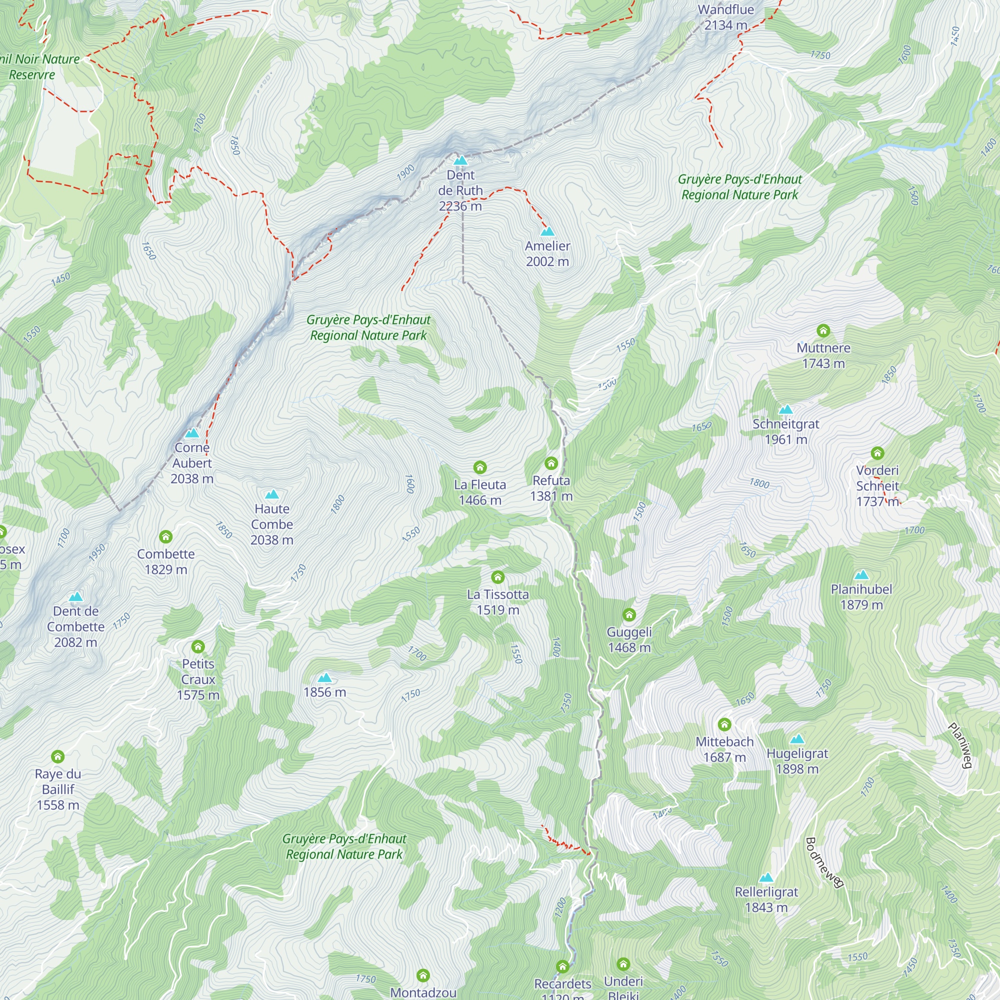 Les Fenils map