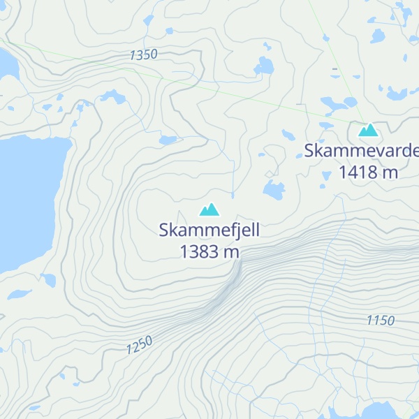 Map of Skammefjell