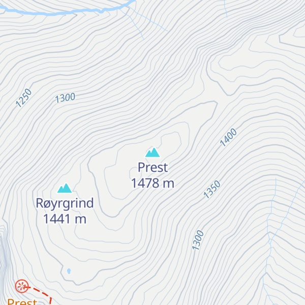 Map of Prest