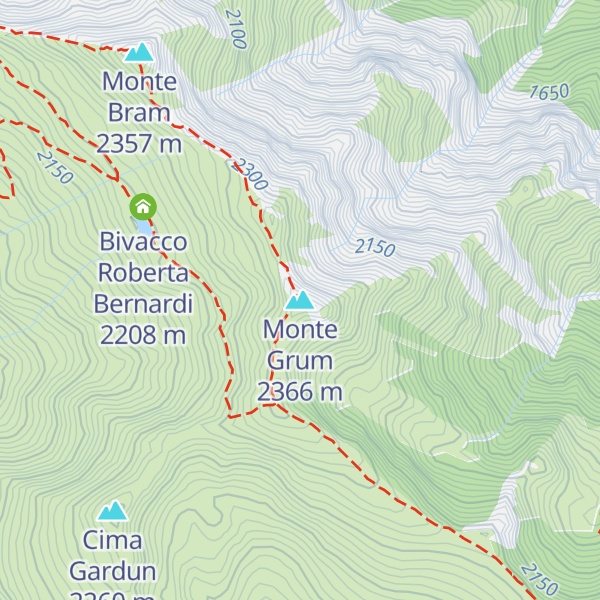 Map of Monte Grum