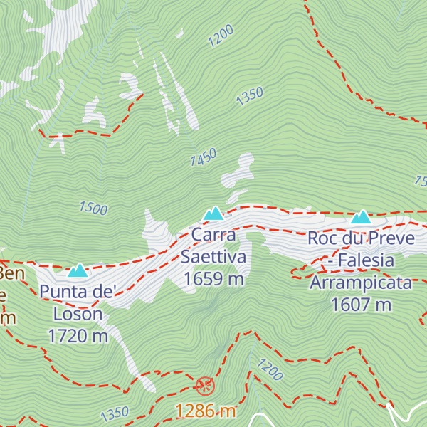 Map of Carra Saettiva