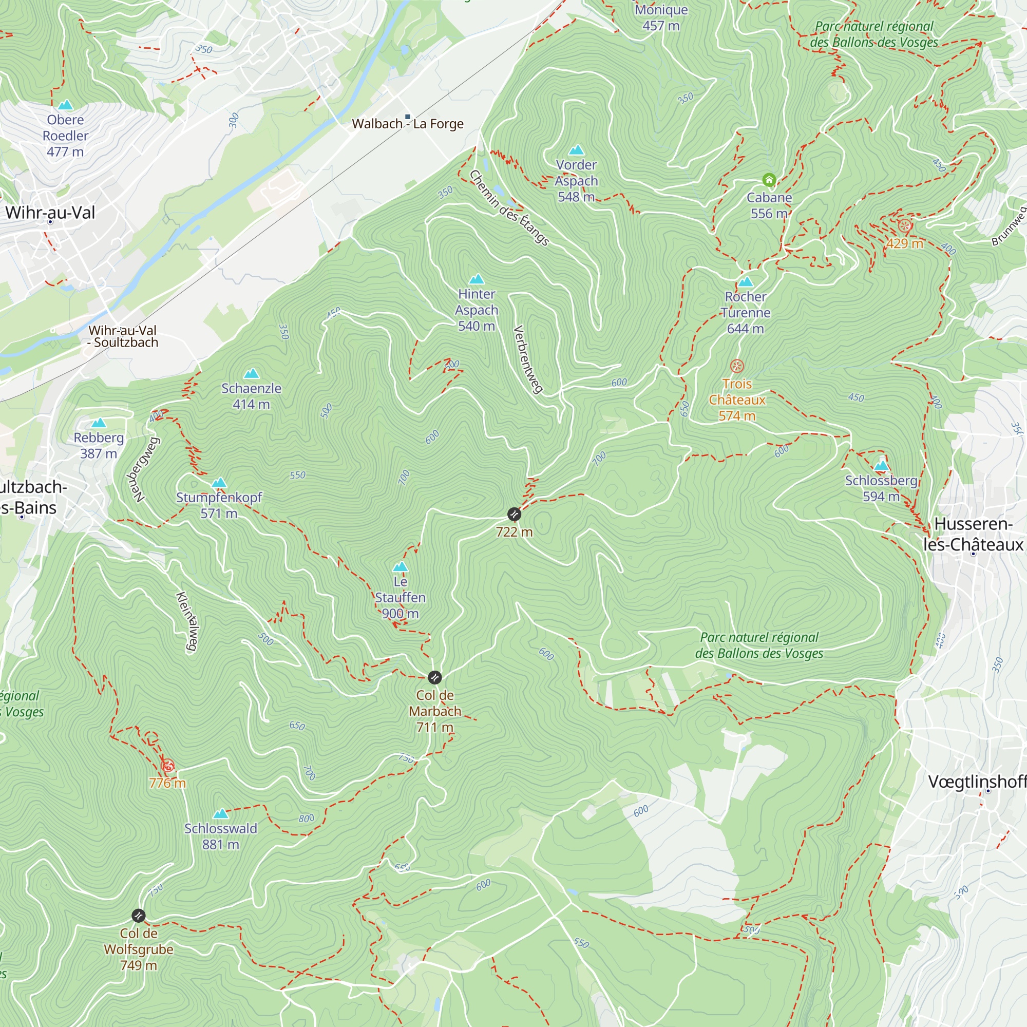 Refuge du Stauffen map