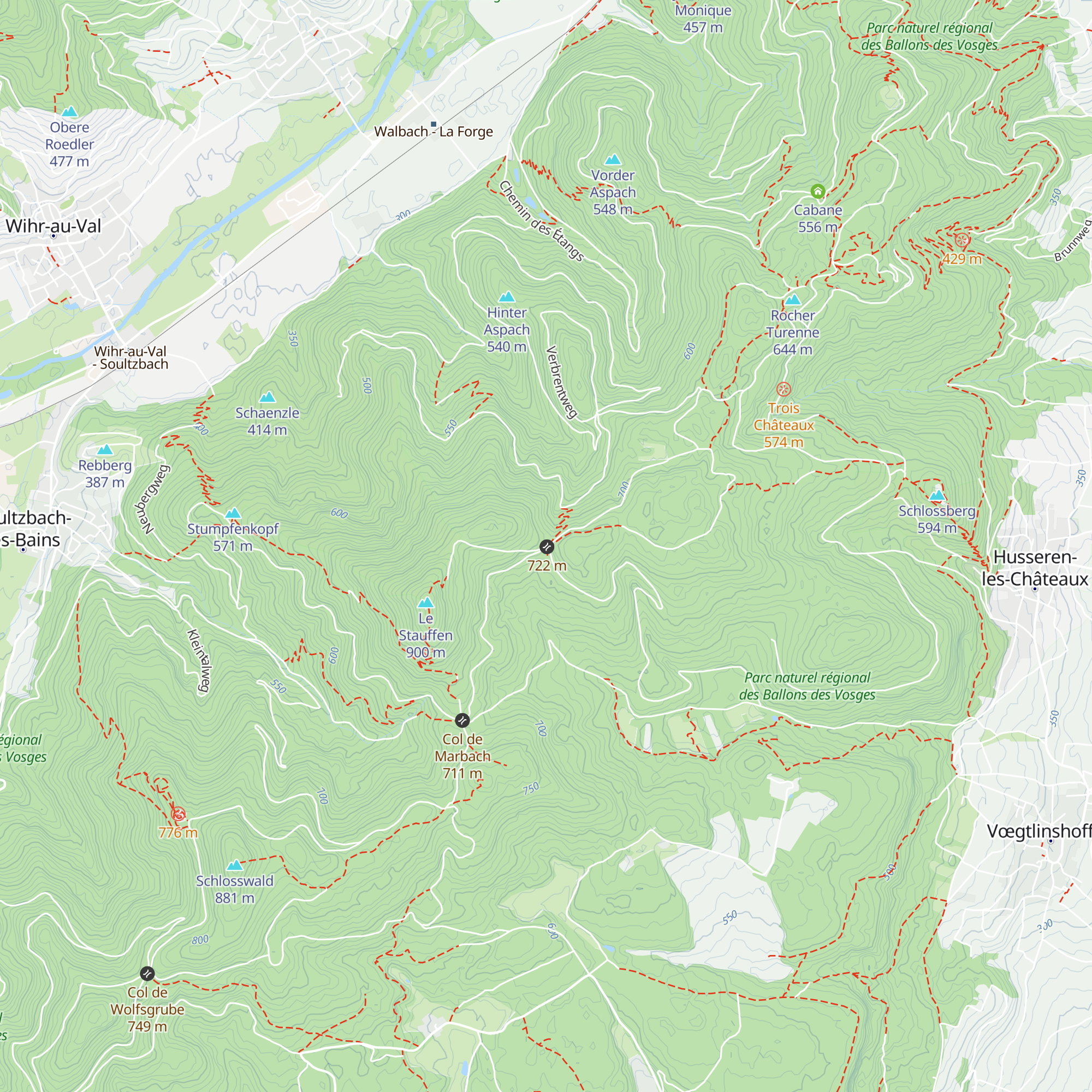 Refuge du Stauffen map