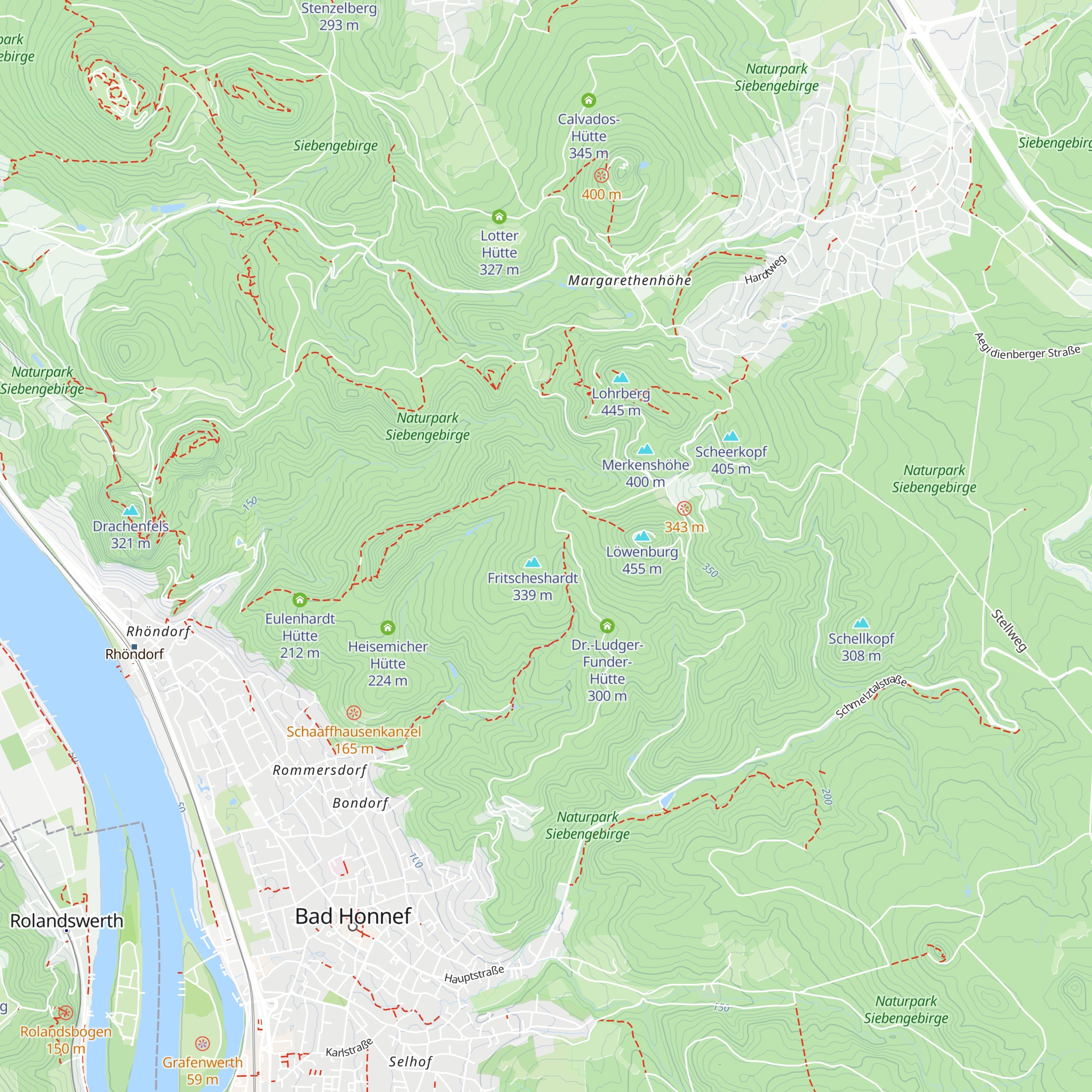 Josef-Erdmann-Hütte map