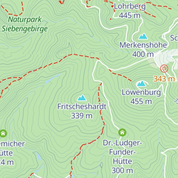 Map of Josef-Erdmann-Hütte
