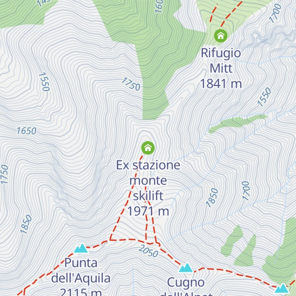 Map of Ex stazione monte skilift