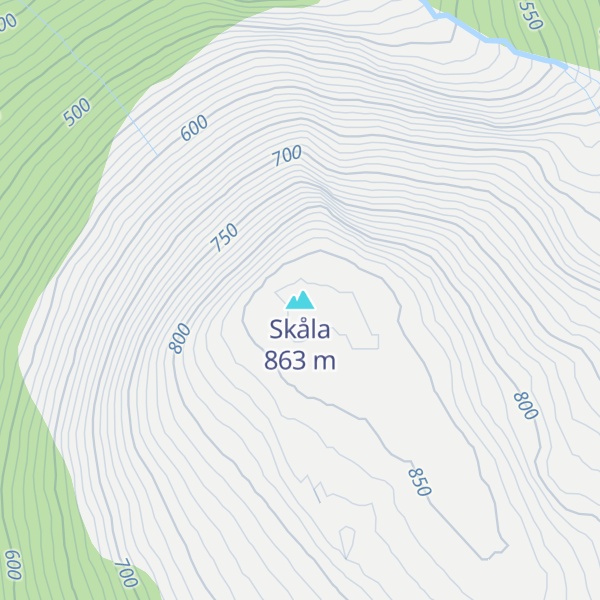 Map of Skåla