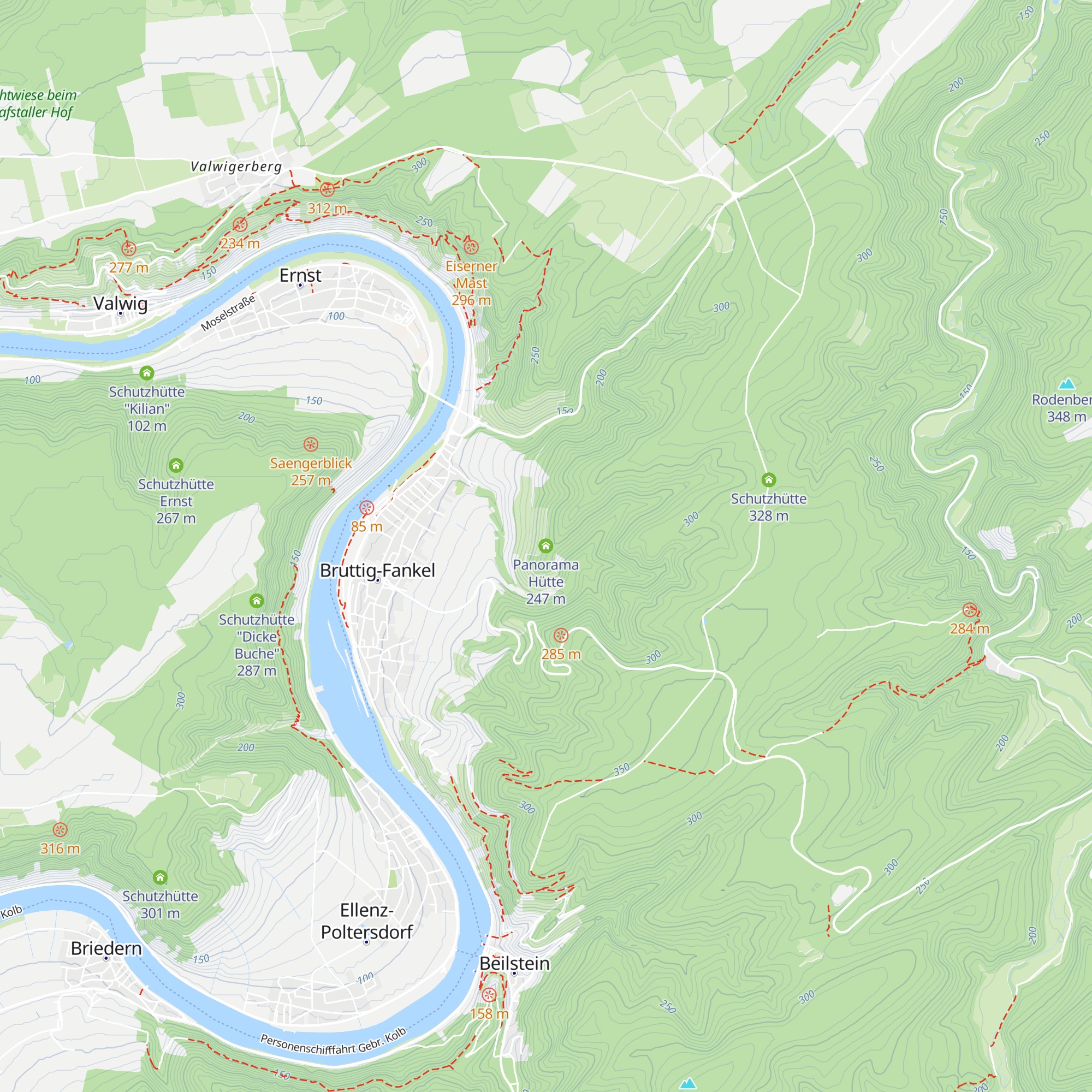 Panorama Hütte map