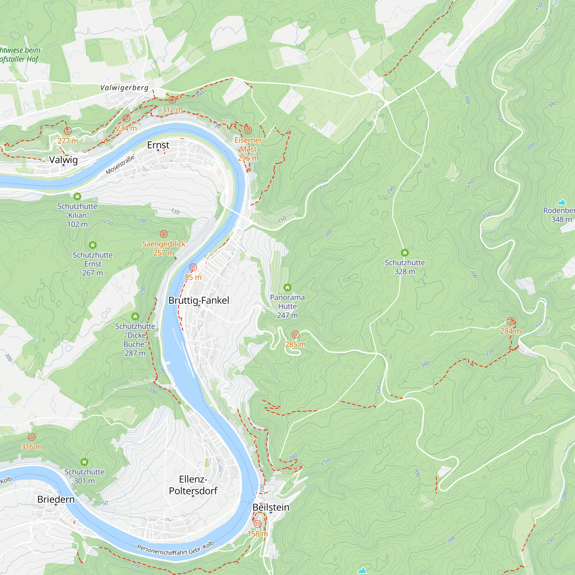 Panorama Hütte map