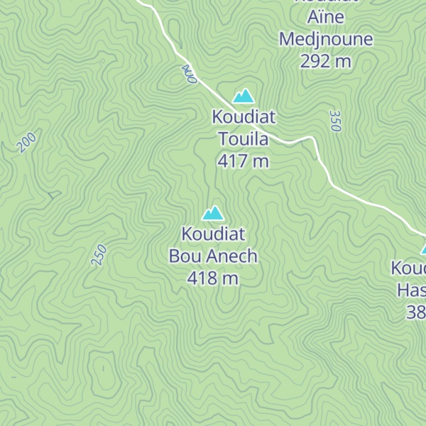 Map of Koudiat Bou Anech