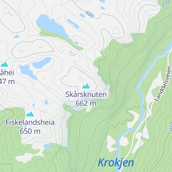 Map of Skårsknuten