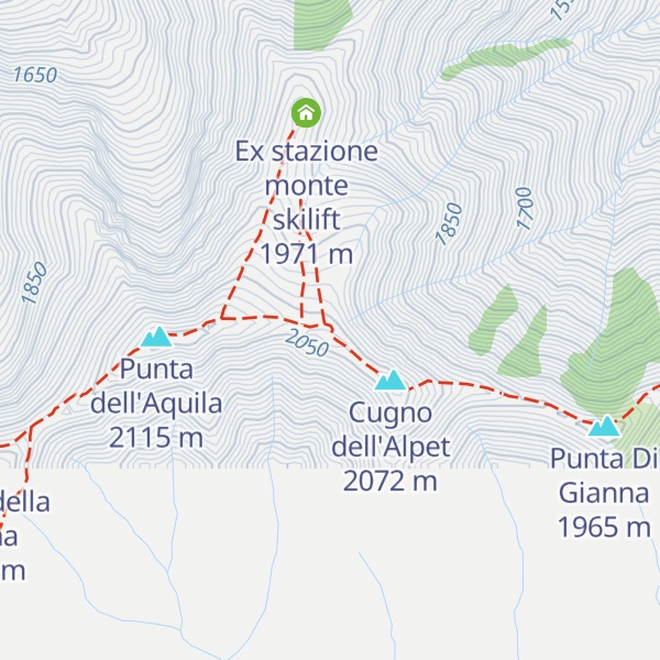 Map of Bivacco 3° Alpini