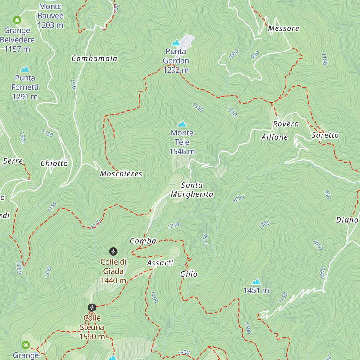 Rifugio Santa Margherita map