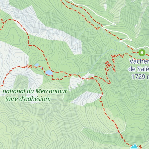 Map of Refuge des Adus
