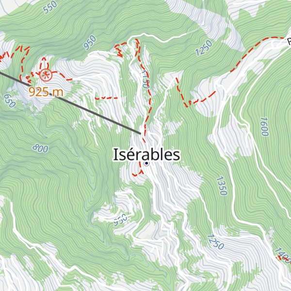 Map of Des Alpes