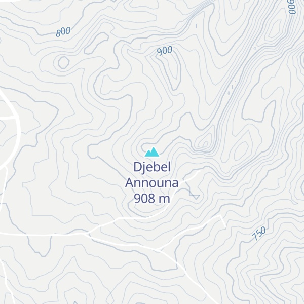 Map of Djebel Announa