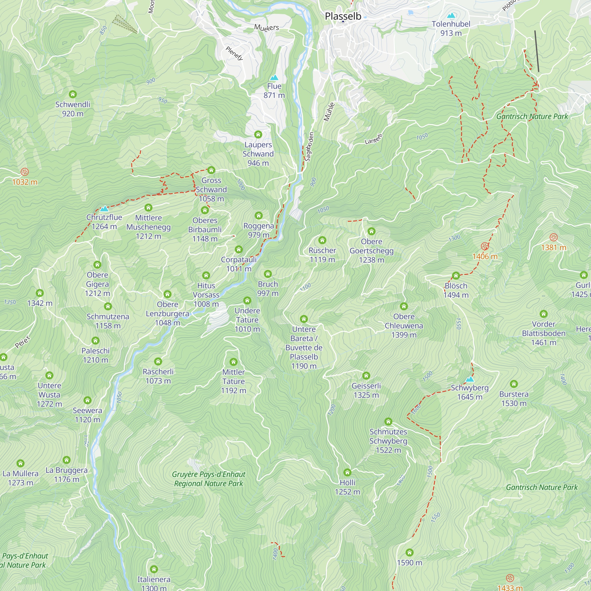 Schattenhalb map
