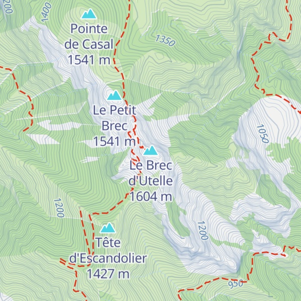 Map of Le Brec d'Utelle