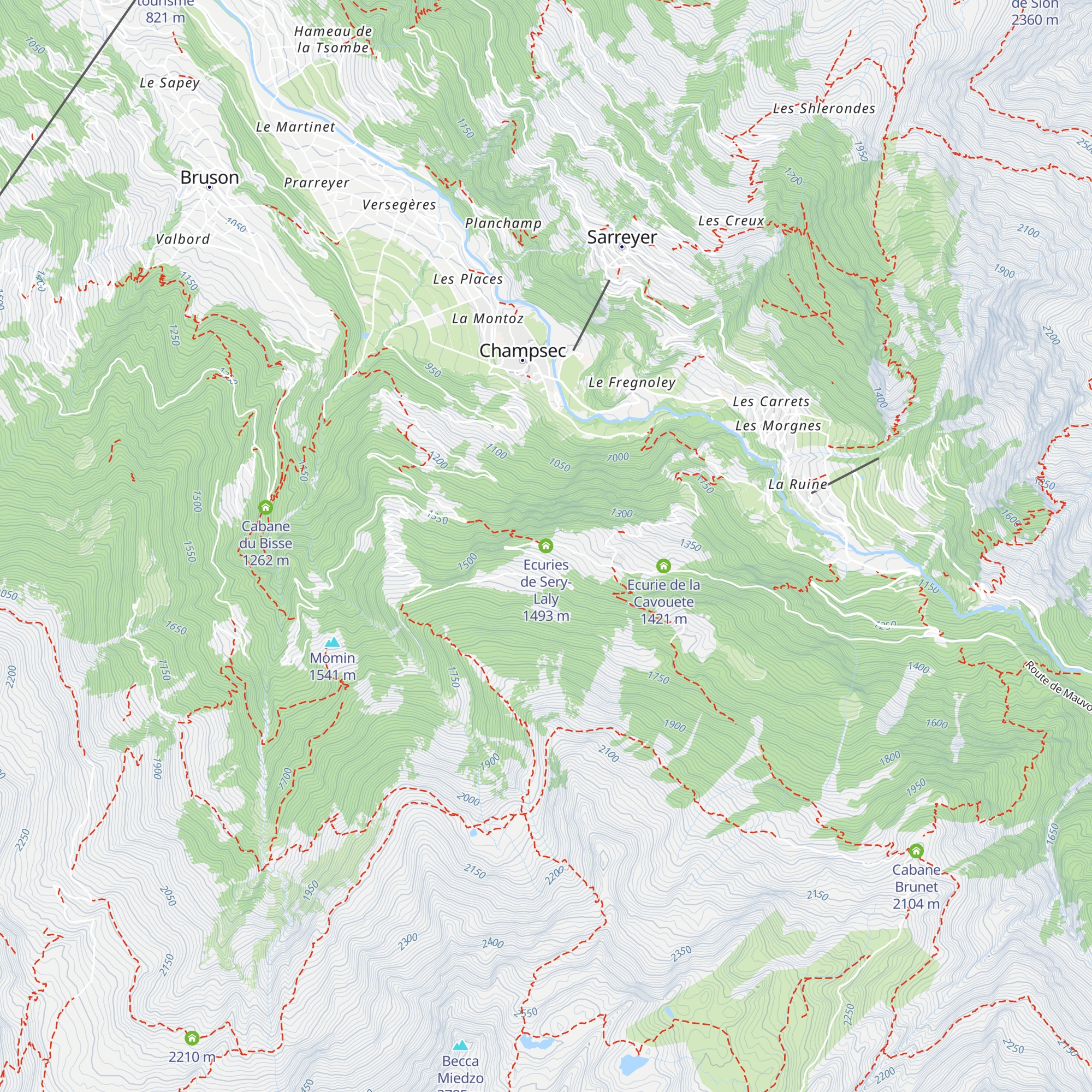 Ecuries de Sery-Laly map