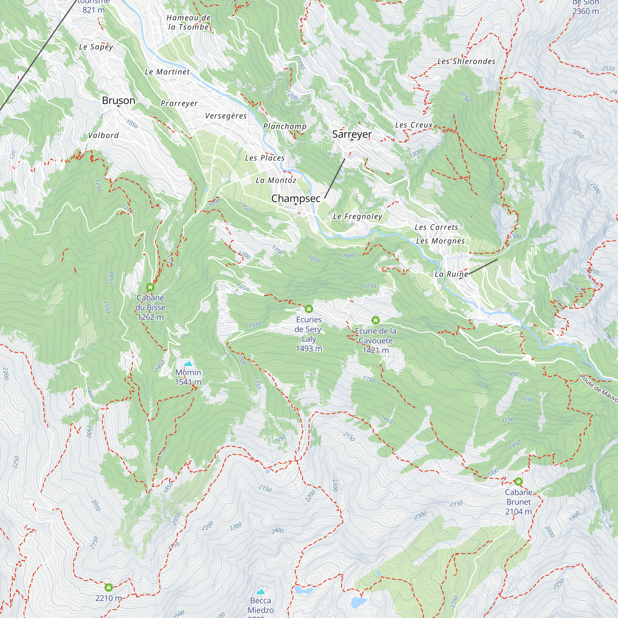 Ecuries de Sery-Laly map