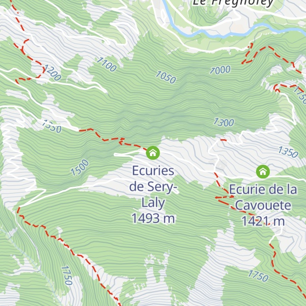 Map of Ecuries de Sery-Laly