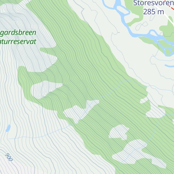 Map of Styggegjelhamrane
