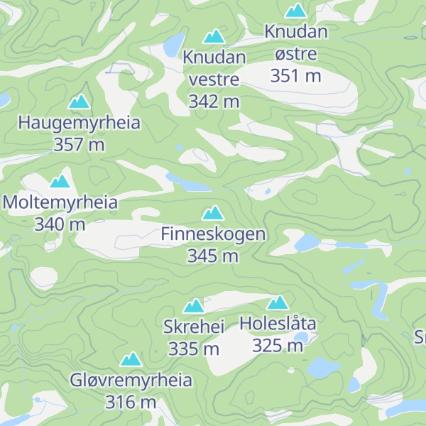 Map of Finneskogen