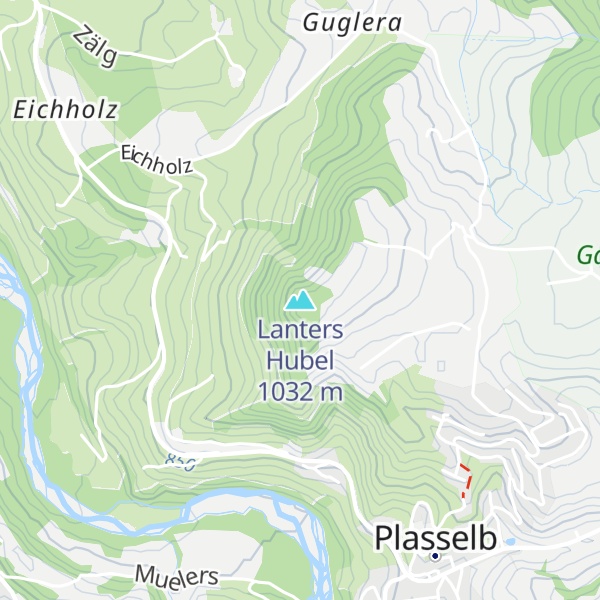 Map of Lanters Hubel