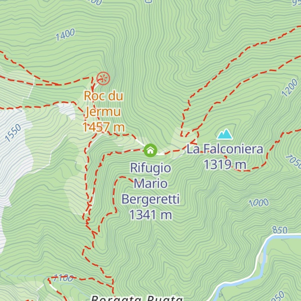 Map of Rifugio Mario Bergeretti
