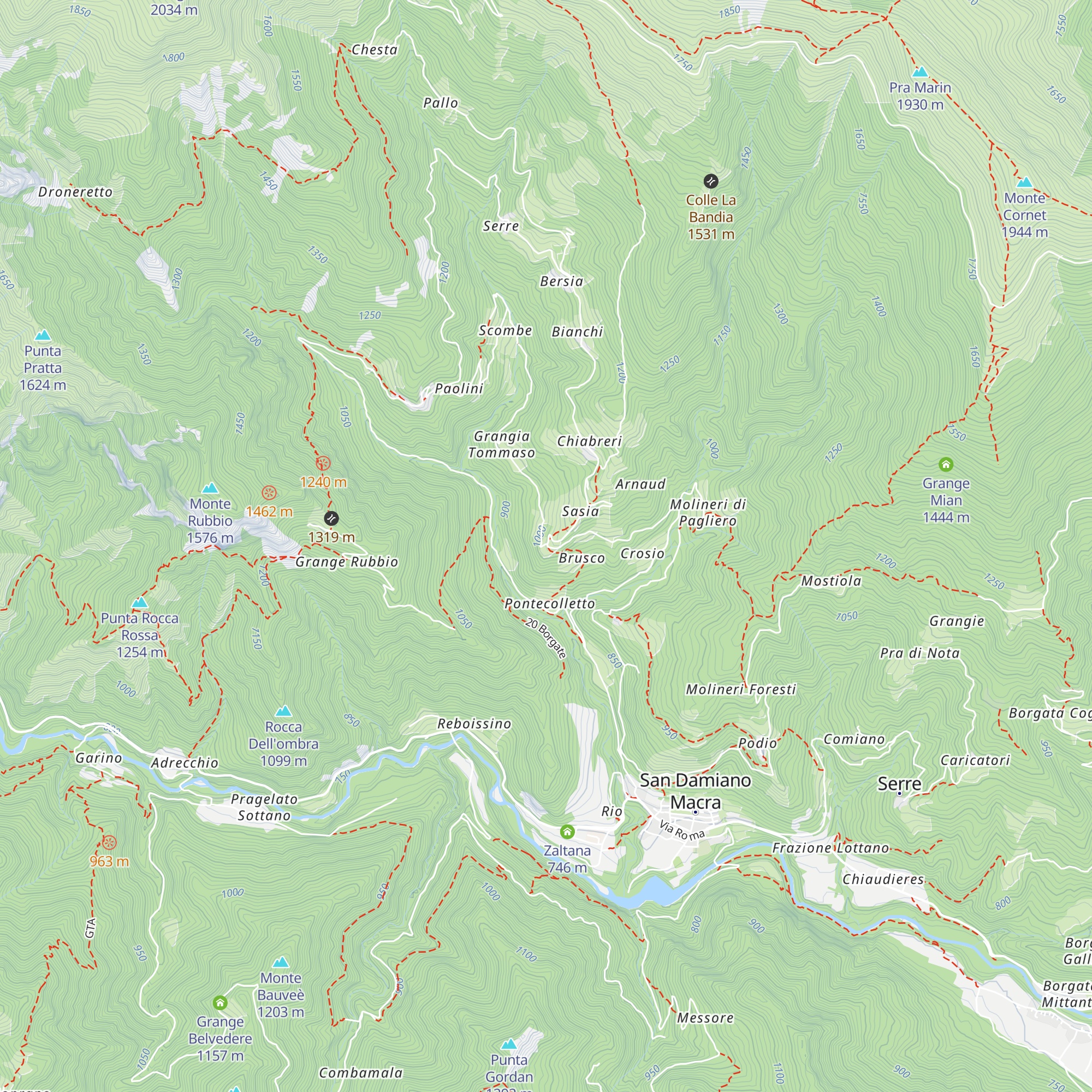 Posto Tappa Pagliero map