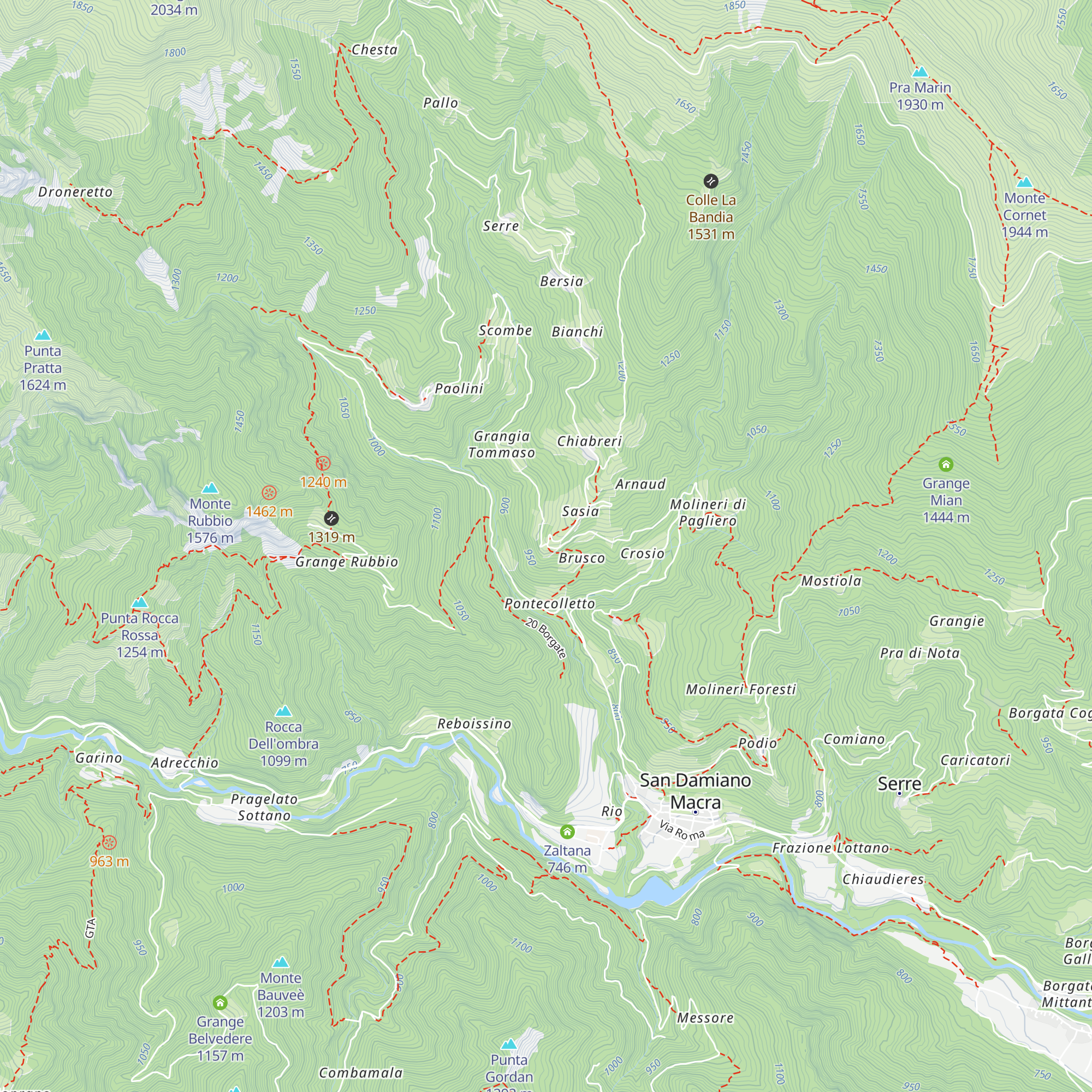 Posto Tappa Pagliero map