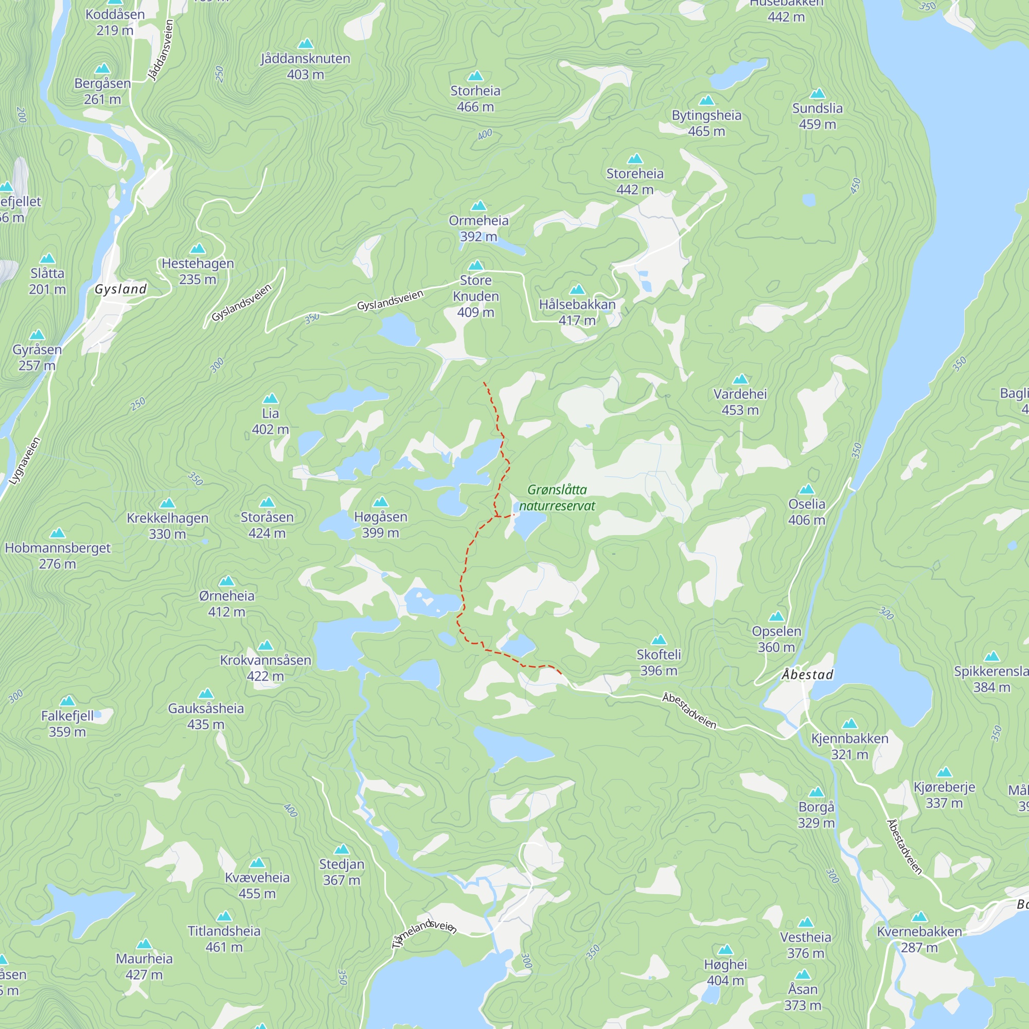 Fremhytta map