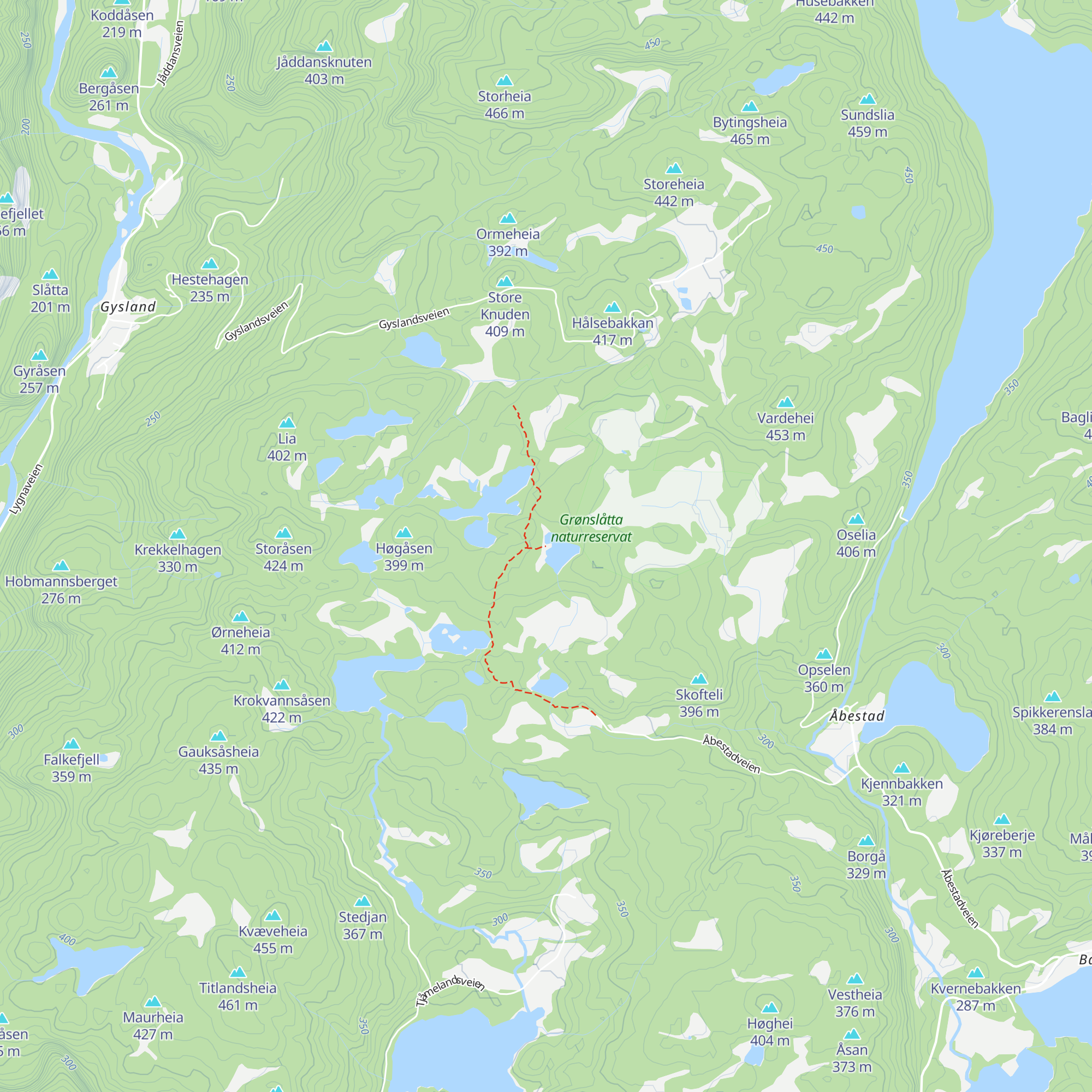 Fremhytta map