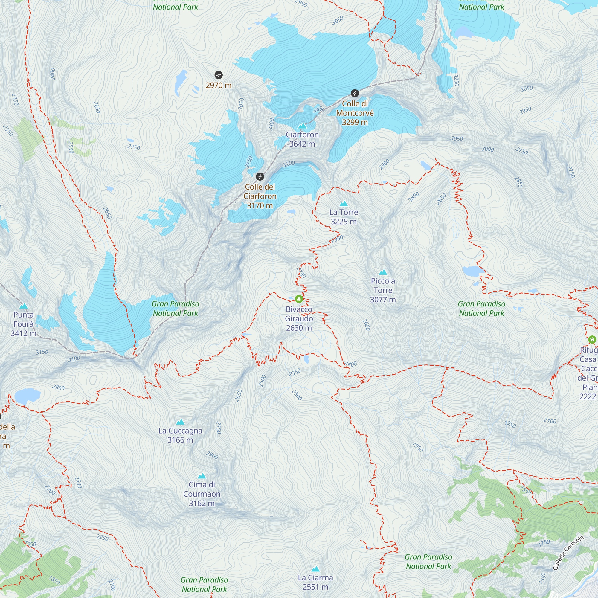 Bivacco Giraudo map