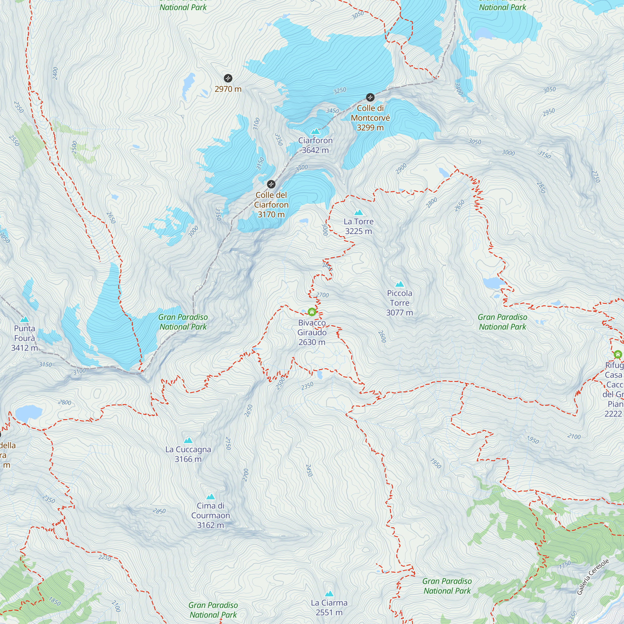 Bivacco Giraudo map